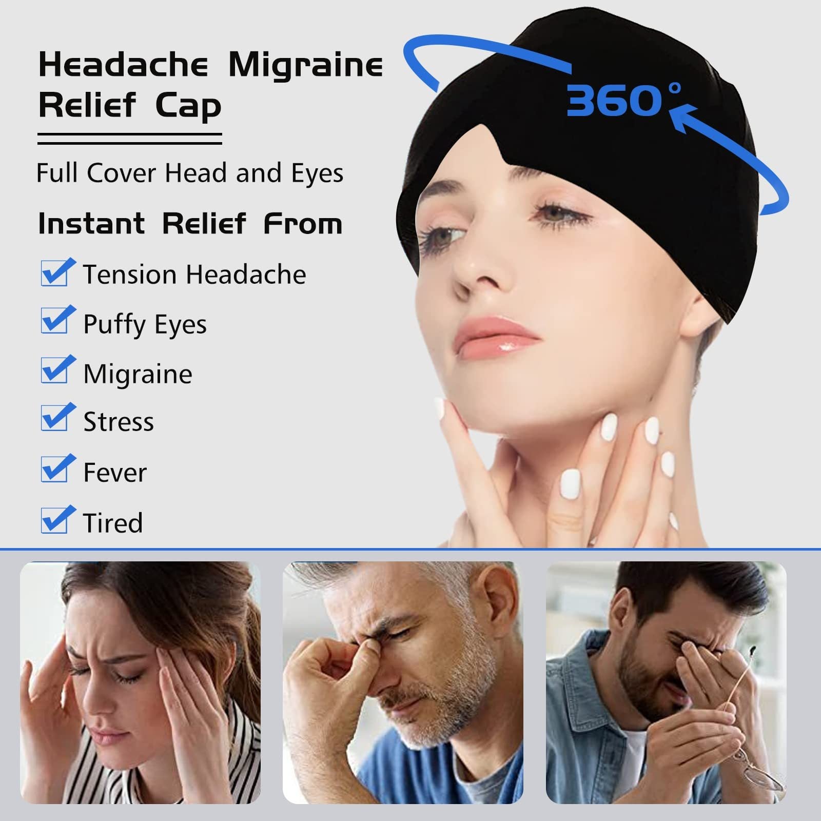 HOMICO™ migraine relief hat